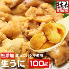 無添加/ミョウバン不使用 生うに 100g (ブランチング処理) うに ウニ 雲丹 ますよね