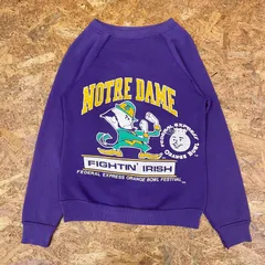 ’90s ORANGE BOWL プリントスウェット 90年代 NOTREDAME ノートルダム大 フットボール アメフト トレーナー プルオーバー アメカジ ヴィンテージ USED カレッジ 古着 アメリカ