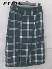 ◇ Simplicite シンプリシテェ チェック ロング ラップ 巻き スカート サイズM グリーン系 レディース 【中古】 【1102170003115】