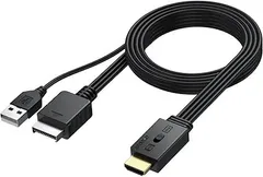 AUTOUTLET PS2 to HDMI 変換 1080P（60hz）のみサポート コンバーター 4:3/16:9変換スイッチ付き ps2 hdmi 変換 ケーブル PS1/PS2対応 HDMI 1080P 変換コンバーター