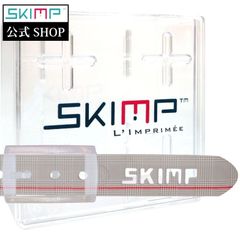SKIMP プリントベルト グレンチェック メンズ レディース ゴム ゴルフ スノボ 防水  長さ約140cm 幅約3.4cm スキンプ【PDG ベージュ】