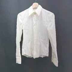 ◇ Armani Collezioni アルマーニコレッツォーニ 無地 カジュアル きれいめ 長袖 シャツ サイズ38 ホワイト メンズ E 【1306260026484】