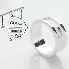 PL03 グッチ 極美品 カットアウトG シルバーリング 指輪 実寸約12号