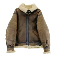 AVIREX アヴィレックス TYPE B-3 レザー ムートン フライトジャケット  ブラウン系 36 [240101396080] メンズ
