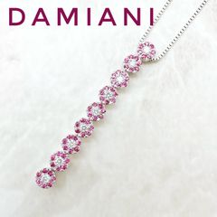 美品🌟DAMIANI フラワー ダイヤモンド ホワイトゴールド ネックレス 約50cm U