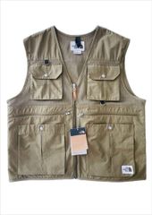 THE NORTH FACE  フィッシングベスト　ザノースフェイス　メンズベスト　 多機能メッシュベスト アウトドア キャンプ 撥水 軽量 カーキ 新品未使用　M