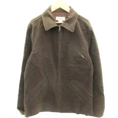 ジェイクルー J.CREW ステンカラージャケット ミドル丈 ジップアップ オーバーサイズ スエード調 S ブラウン 茶 /YM2のサムネイル