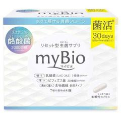 メタボリック マイビオ 30日分 【※メール便ポスト投函発送】 リセット型生菌 ダイエット 短鎖脂肪酸 痩せ菌 酪酸菌 腸内フローラ 免疫 食物繊維 麹 ビフィズス菌 サプリメント スッキリ 便通 お通じ 便秘 浮腫み むくみ 身体の巡り 新陳代謝