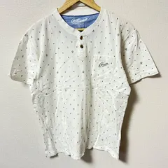 大きいサイズ◎(^w^)b CROCODILE クロコダイル ヘンリーネック 半袖ポロシャツ コットン 綿100% マリン トップス カジュアル デイリー タウンユース ホワイト 白 メンズ サイズLL