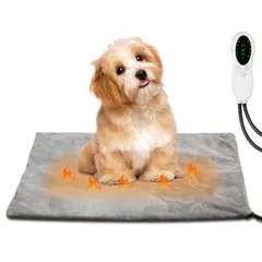 【特価商品】DRAWWIND ペットホットカーペット ペット用ヒーター 10段階温度調節 3段階タイマー機能 犬 猫 加熱マット 秋 冬 寒さ対策 暖房器具 ヒーターマット 噛み付き防止 過熱保護 省エネ 防水 防塵 洗えるカバー 中小型ペット用 (50*45