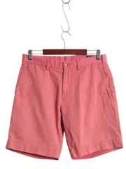 【お得なクーポン配布中!】 ポロ ラルフローレン コットン チノ ショートパンツ メンズ 32 / 古着 ショーツ 短パン アーミー タイプ ノータック チノパン ワンポイント