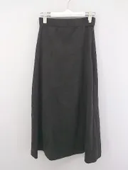 ◇ JEANASIS ジーナシス ロング フレア スカート サイズF ダークグレー レディース P  【中古】 【1209220003931】
