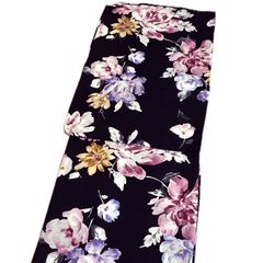 浴衣（黒地に赤の花柄）上質 上品 大人 浴衣 単品 レディース 女性 和装 デート お祭り 夏祭り 花火