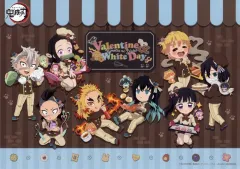 【中古】食器 集合 A3ペーパーランチョンマット 「鬼滅の刃×ufotable Cafe×マチ★アソビCAFE バレンタイン＆ホワイトデーイベント2025 後期」 フードメニュー注文特典