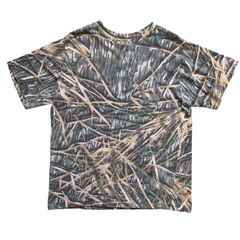 90's MOSSY OAK Real Tree CAMO Print T-Shirts 【L】  90年代 モッシーオーク 総柄 カモフラ カモフラージュ リアルツリーカモ プリントTシャツ ヴィンテージ 古着 シングルステッチ