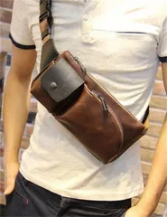 春夏 韓国風 ショルダーバッグ メンズ レザー 革 斜め掛け ボディバッグ 軽量