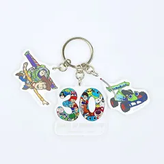 ディズニー トイストーリー 30th ウッディ＆バズ 3連アクリルキーホルダー 日本製 Disney