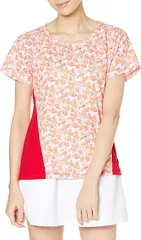 prince（プリンス） 吸汗速乾 半袖 テニスウェア レディース・ウィメンズ ゲームシャツ レッド WS1069-015