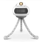 USB ファン 扇風機 宇宙船型 充電式 卓上 ベビーカー 巻き付け式 三脚 どこでも取付 車中泊 送風 換気 エコ