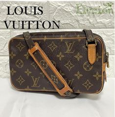 ★美品★ LOUIS VUITTON ルイヴィトン ショルダーバッグ マルリーバンドリエール ポシェット 斜め掛け ブラウン
