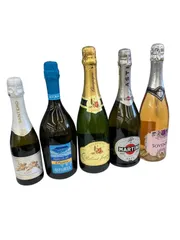 186000　⑤スパークリングワイン　まとめ売り　5本　7.5％～12％　375ml～750ml　※20歳未満の者の飲酒は法律により禁止されています。のサムネイル