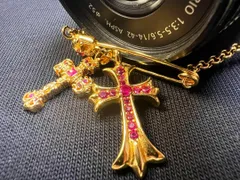 ⭐️DJFZ2SZ　22K金メッキS925　クロスネックレスセット