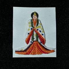 ★刺繍シール／ステッカー　ワッペン★　立内裏雛　ひな人形　お雛様