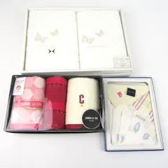 ハナエモリ/バーバリー他 バスタオル ハンカチ等 3点セット ギフト ブランド まとめて レディース 【中古】