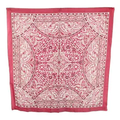 シンゾーン Shinzone 25SS バンダナプリンテッドシルクスカーフ BANDANA PRINTED SILK SCARF ペイズリー柄 保存箱付き FO ボルドー 25SMSIT03 /YT