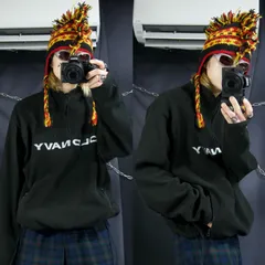 00s c2002 OLDNAVY Silver Embroidery Halfzip Pullover Fleece Jacket 2002年 オールドネイビー シルバー 刺繍ロゴ ハーフジップ プルオーバー フリースジャケット