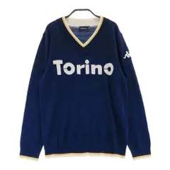 サイズ：M KAPPA GOLF カッパゴルフ  Vネック ニットセーター  ネイビー系 [240101423611] ゴルフウェア メンズ ストスト