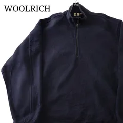 【90s】WOOLRICH ウールリッチ ハーフジップフリース ネイビー POLRATEC ポーラテック