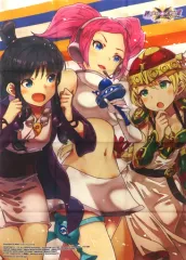 【中古】ポスター 谷口彰描き下ろしA1大型布ポスター 綾里真宵＆うらら＆ワルキューレ 「3DSソフト PROJECT X ZONE2：BRAVE NEW WORLD」 いまじん/マジカル/ディスパ限定予約特典