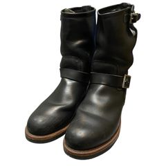 REDWING レッドウィング 2268 エンジニアブーツ クローム スチールトゥ ブラック 黒