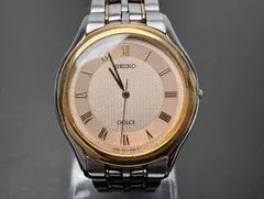 稼働品 SEIKO DOLCE 腕時計 コンビ ゴールド×シルバーベルト T436