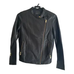 新品 タグ付✨❤️NOBLE❤️ラムレザー ライダース ブルゾン 36 黒 新品・タグ付】Noble ソフトラムレザーライダースブルゾン