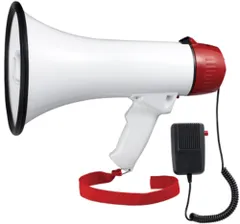 新品 ヤザワコーポレーション YAZAWA ハンドメガホン 拡声器 折りたたみ 10W 誘導 サイレン ハンディ ハンドマイク 到達距離約100m ホワイト Y01HM10WH