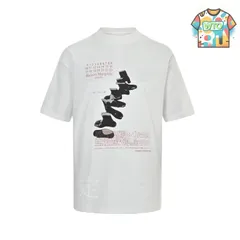 【今日WTO】Maison Margiela / メゾン・マルジェラ 25ss ブーツ印花 T シャツ-QX94