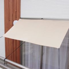 【日よけシート】ウェザーシート　目隠しシート　ベージュ　約80×180cm　1枚入り