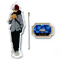 【中古】キーホルダー・マスコット(キャラクター) 轟焦凍 スタンド付きビッグアクリルキーホルダー 駄菓子ver. 「セガコラボカフェ 僕のヒーローアカデミア」