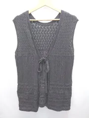 ◇ ⊂ JOURNAL STANDARD relume ニット ベスト ジレ サイズF チャコールグレー レディース メンズ E  【1506110008978】