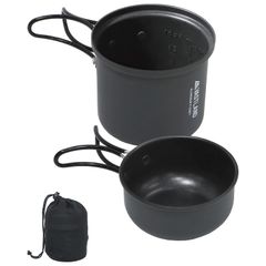 クッカー 2点セット Sサイズ キャンプ クッカーセット ソロ アルミクッカー コッヘル 軽量 コンパクト VASTLAND（ヴァストランド）