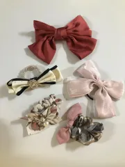 リボンヘアピン リボンストリング シュシュー 5 犬 まとめ売り