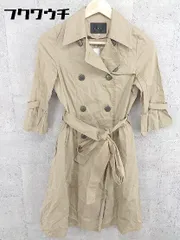 ◇　◎ clear クリア ベルト付き 七分袖 トレンチ コート サイズ36 ブラウン系 レディース 【中古】 【1002800672752】のサムネイル