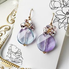 ❤SALE❤9677 クリア 水風船 フラワー チェコ タンザナイト パーツ