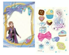 【中古】食玩 ステッカー・シール アナ＆エルサ 「ディズニー/メッセージシールチョコスナック」