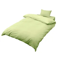 新品 メリーナイト 布団カバー シングル3点セット 市松柄 ライム ベッド用 (掛け布団カバー ベッドシーツ 枕カバー) 洗い替え 模様替え ゲスト用 速乾 シワになりにくい LB3-320-51