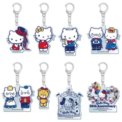 【中古】キーホルダー 全8種セット 「サンリオキャラクターズ トレーディングアクリルキーホルダー ハローキティ50th」
