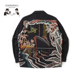 GLAD HAND グラッドハンド 長袖 シャツ "TROPICAL - L/S BACK PANEL SHIRTS" BYGH5112