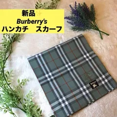 新品　バーバリーズ　Burberrys 　 ハンカチ　スカーフ　ノバチェック　ユニセックス　ビンテージ　ロゴ入